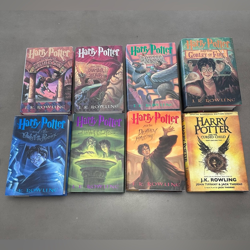 Harry Potter J. K. Rowling Hardcover Book Set - 8 Books